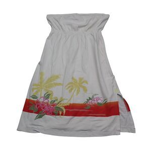 Uluwatu Dress Womens XL Multicolor Sundress Knee Length Cotton Pullover Knit